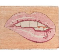 Lip Tease Turkish Design Handmade Wool Rug